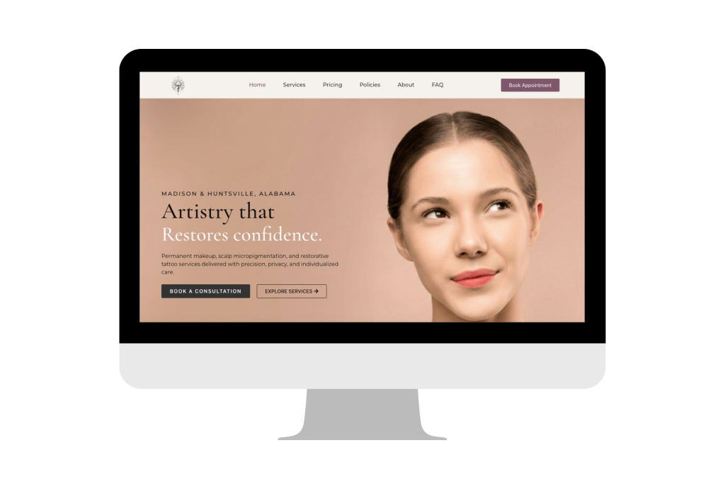 Revive Ink Studio website designed by HsvDesign